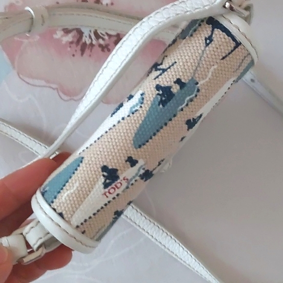 Mini Tod's canvas crossbody bag - Picture 6 of 14